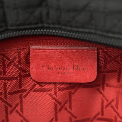 Christian Dior Nylon Cannage Medium Lady Dior Black 6 of 14