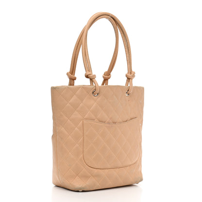 Chanel Calfskin Quilted Medium Cambon Tote Beige 2 of 19