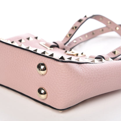 Valentino Garavani Grained Calfskin Micro Rockstud Tote Cipria 16 of 16