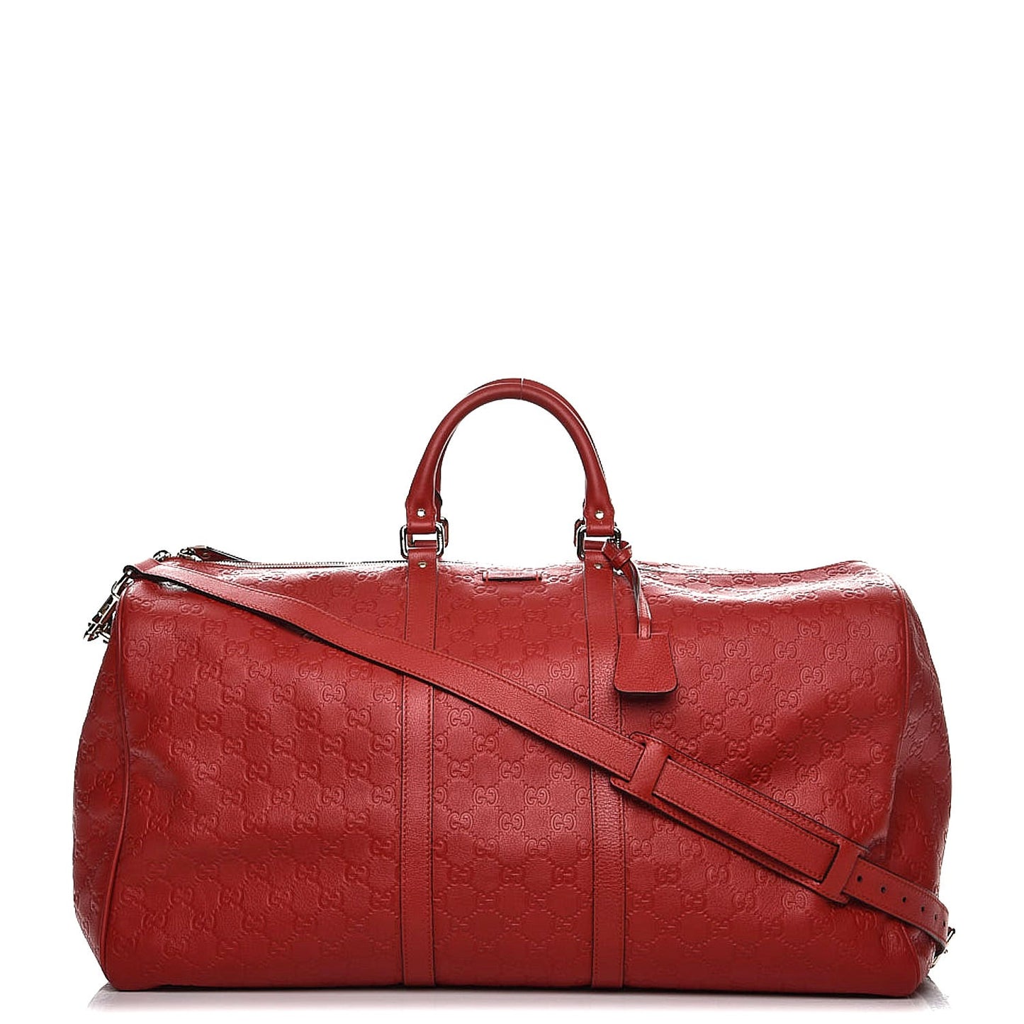 Guccissima Large Carry On Duffle Red
