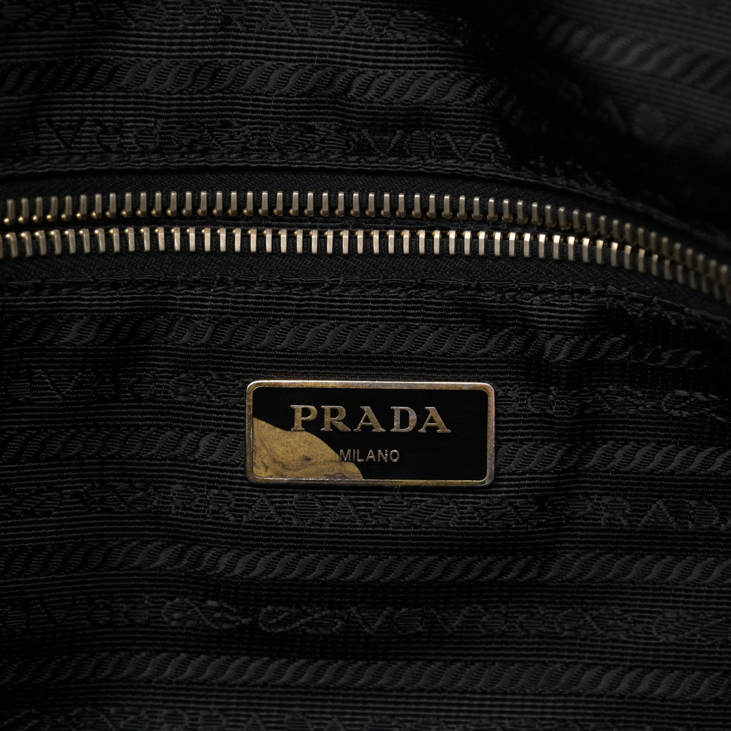 Prada Tessuto Nylon Saffiano Shopping Tote Black 6 of 12