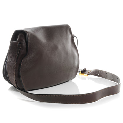 Chloe Calfskin Medium Marcie Round Crossbody Bag Coffee Shot 3 of 10