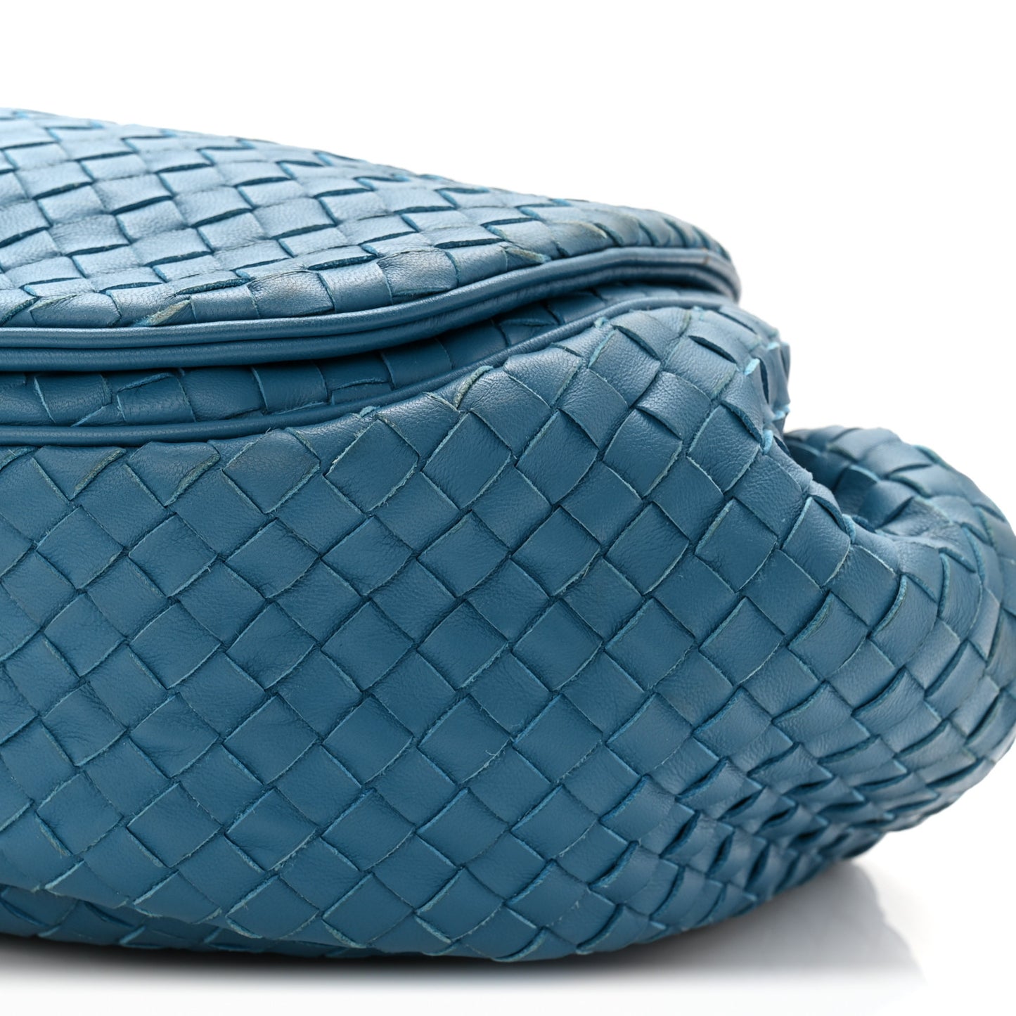 Nappa Intrecciato Messenger Bag Cobalt Blue