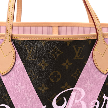Louis Vuitton Monogram Saint Barth V Neverfull MM Rose Ballerine 8 of 10