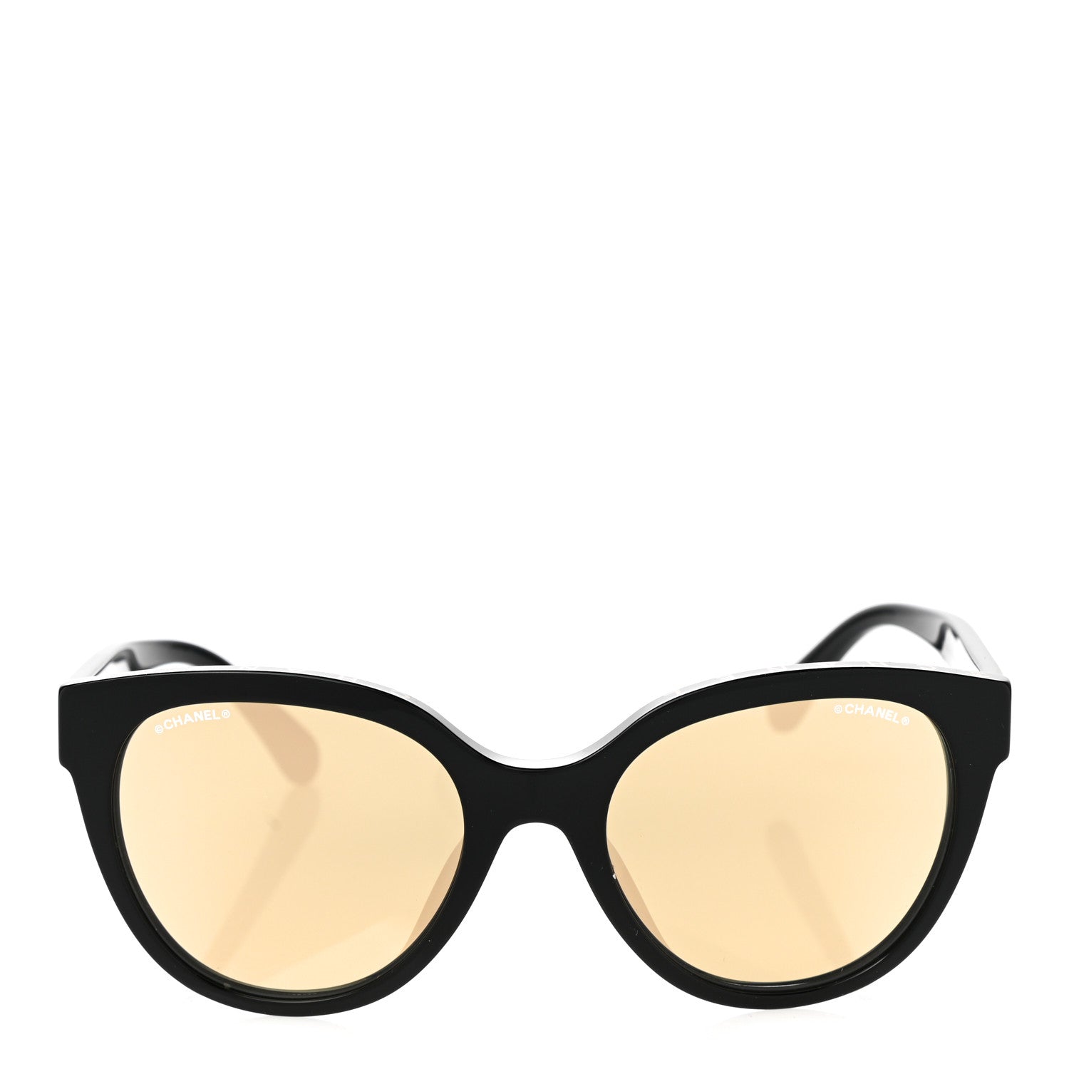 Chanel Acetate CC Butterfly Sunglasses 5414 Black Beige 2 of 7