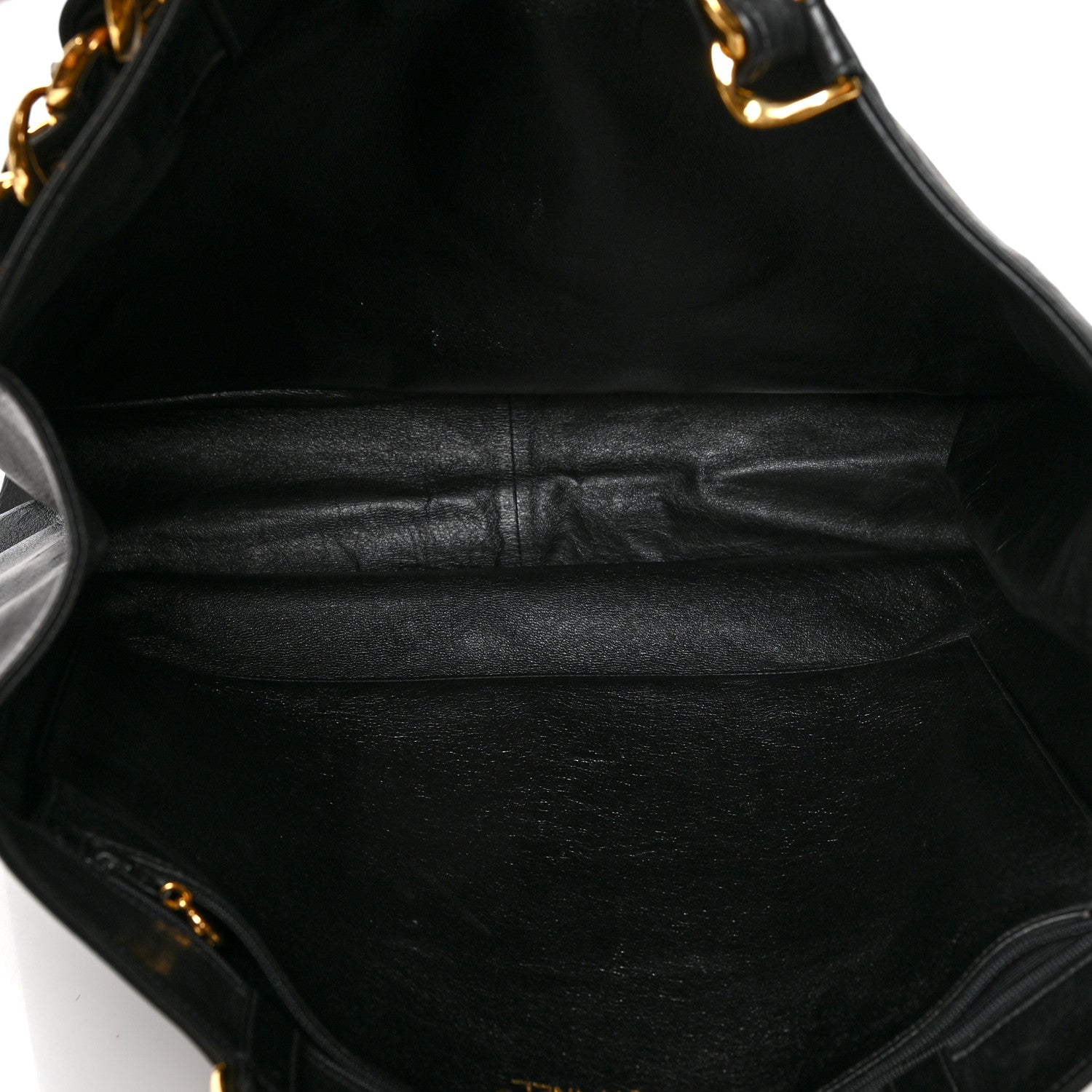 Chanel Lambskin CC Tote Black 5 of 12