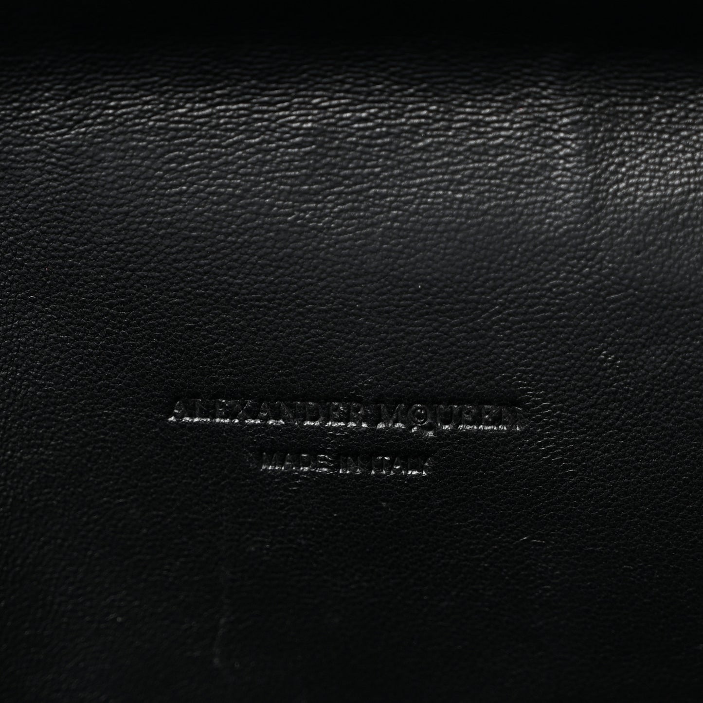 Calfskin Studded Skull Envelope Clutch Black