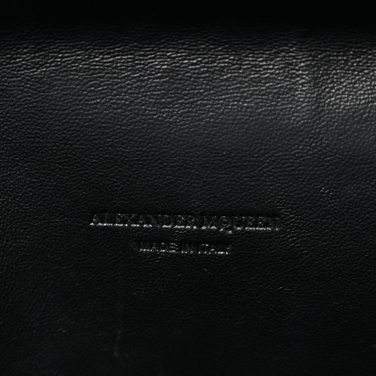 Alexander McQueen Calfskin Studded Skull Envelope Clutch Black 6 of 7