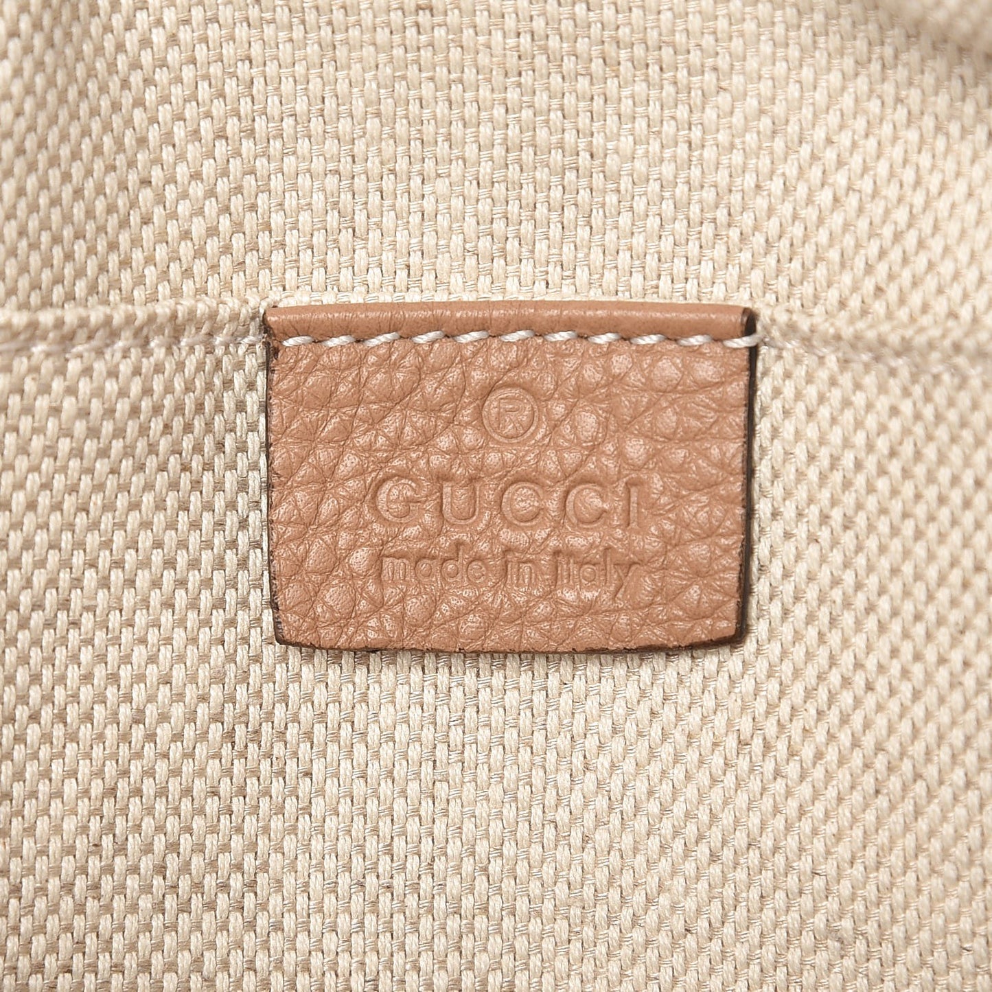 Pebbled Calfskin Small Soho Disco Bag Rose Beige