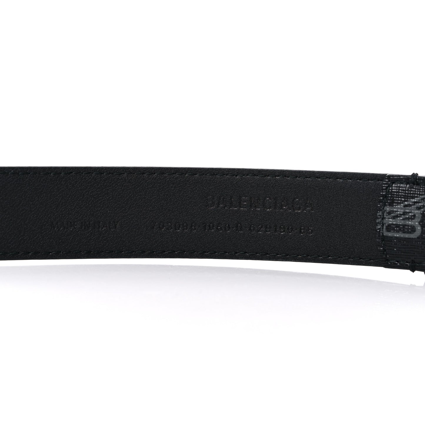 Coated Canvas BB Monogram Thin Belt 85 Black