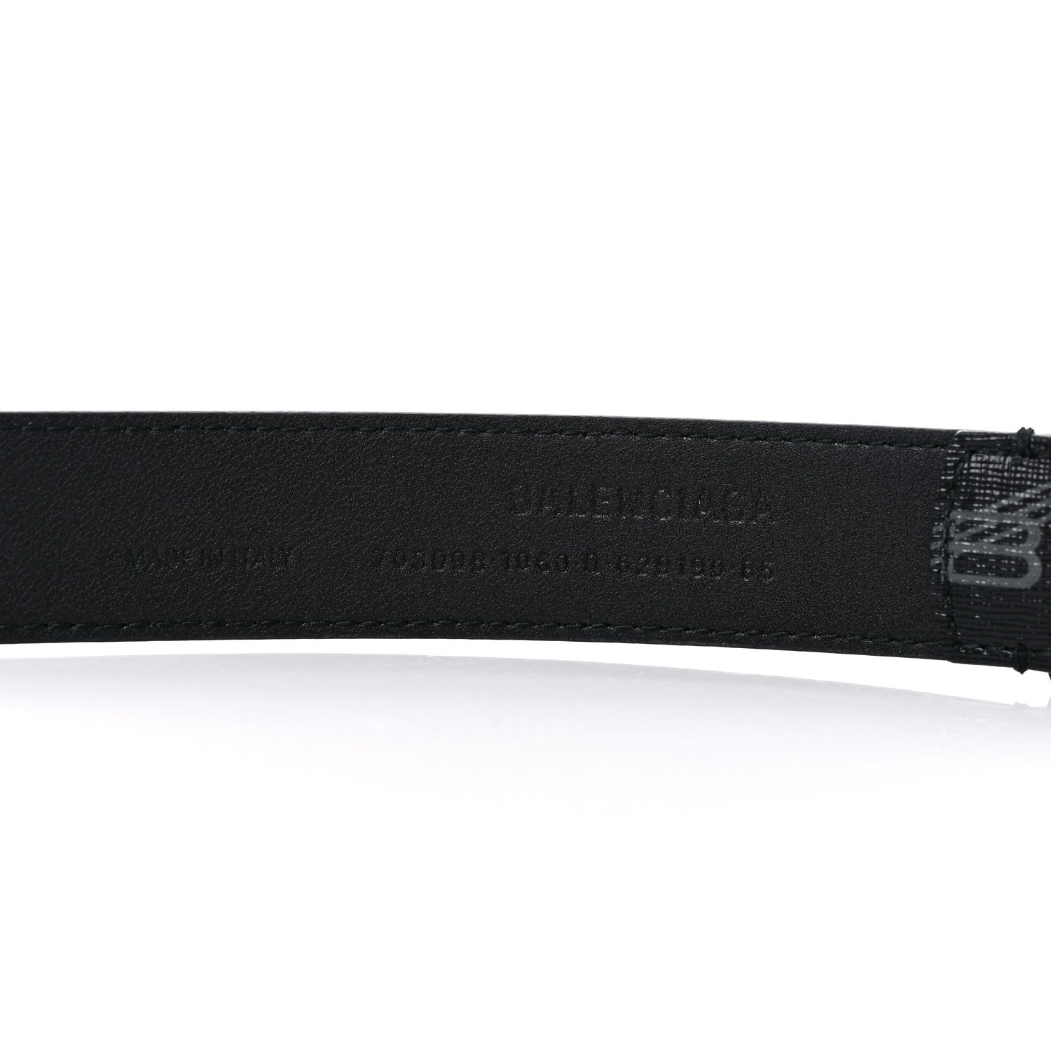Balenciaga Coated Canvas BB Monogram Thin Belt 85 Black 5 of 5
