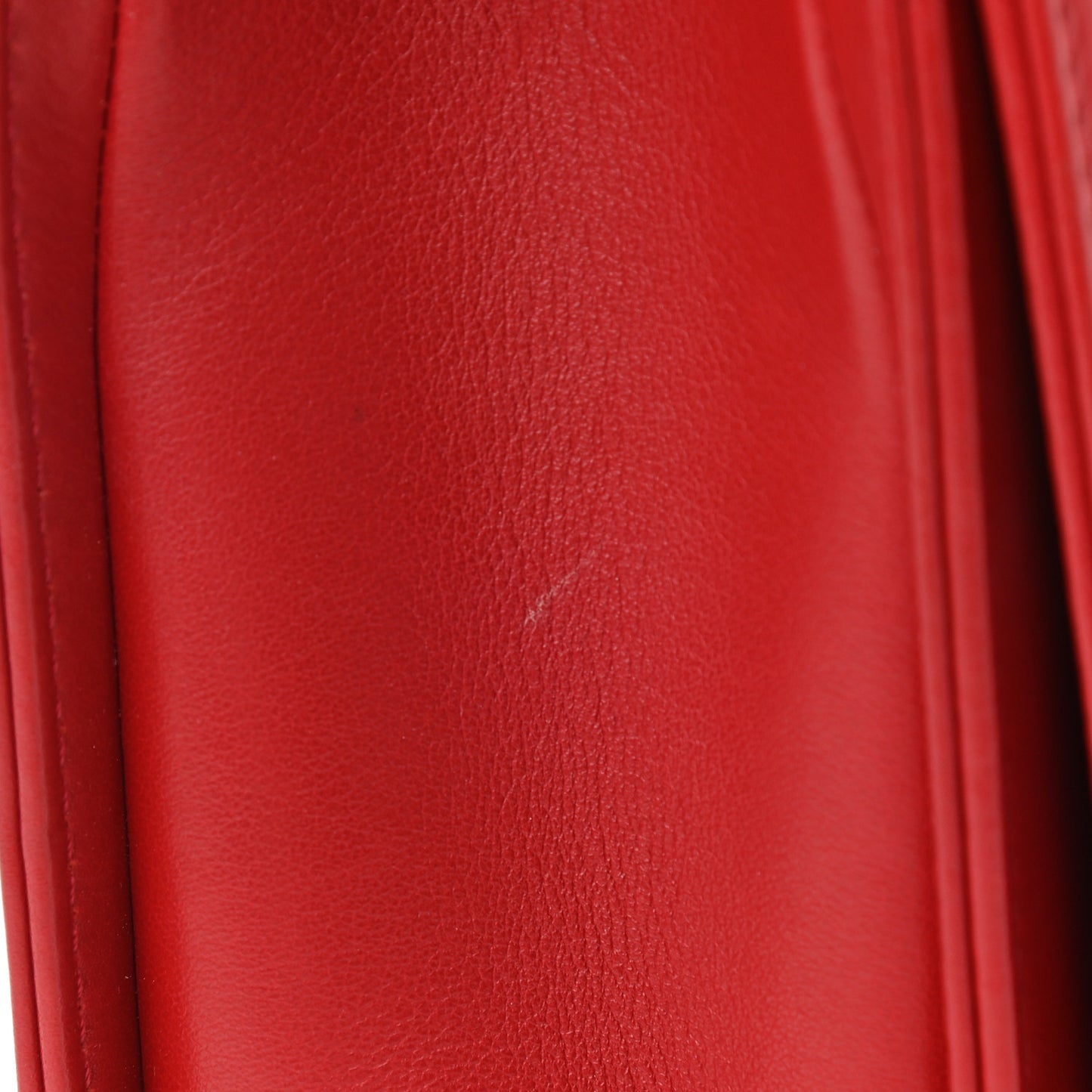 Lambskin Quilted New Medium Boy Flap Dark Red