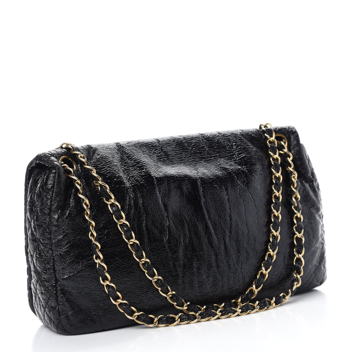 Vinyl Medium Rock and Chain Flap Black