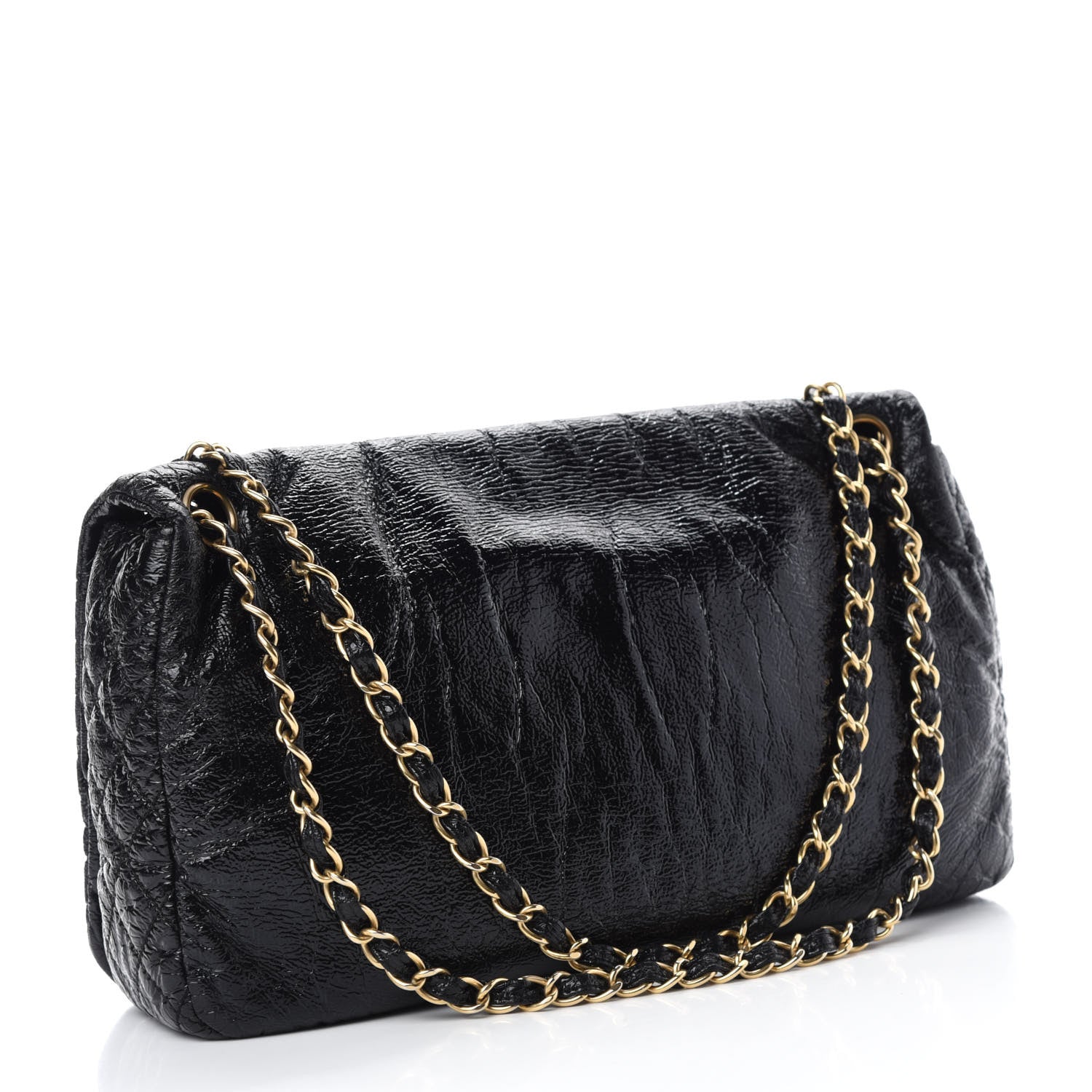 Chanel Vinyl Medium Rock and Chain Flap Black 3 of 10