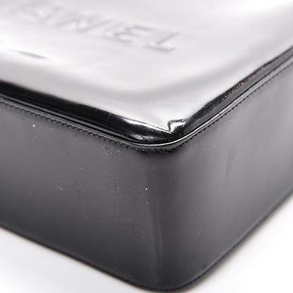 Chanel Patent Logo Shoulder Bag Black 13 of 21