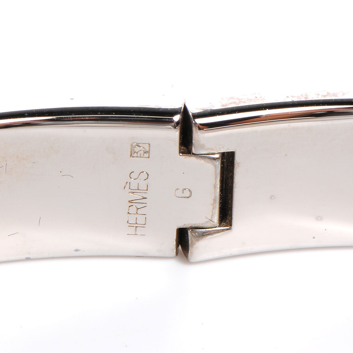 Hermes Enamel Narrow Clic Clac H Bracelet PM Rose Dragee 4 of 5