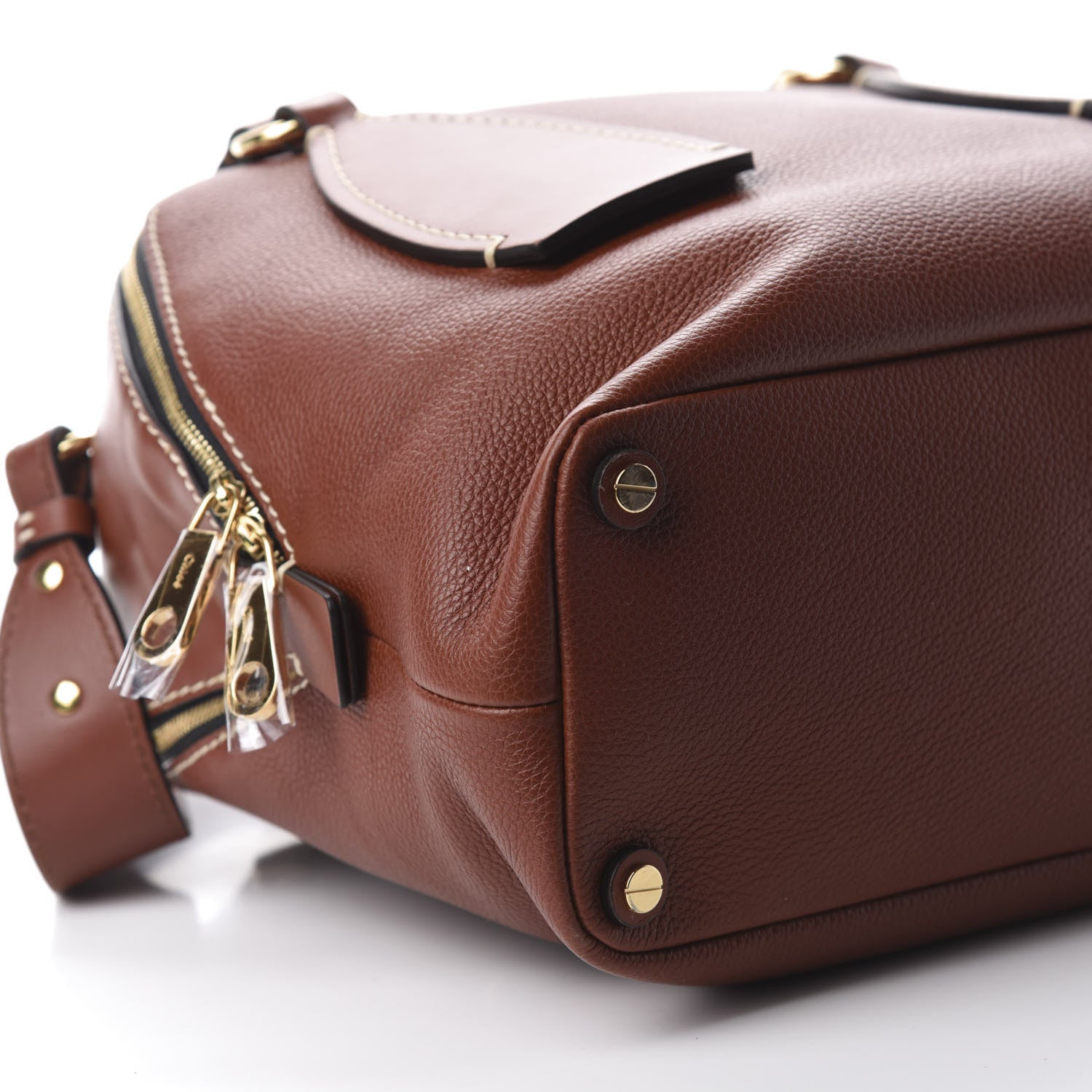Chloe Calfskin Medium Daria Sepia Brown 7 of 11