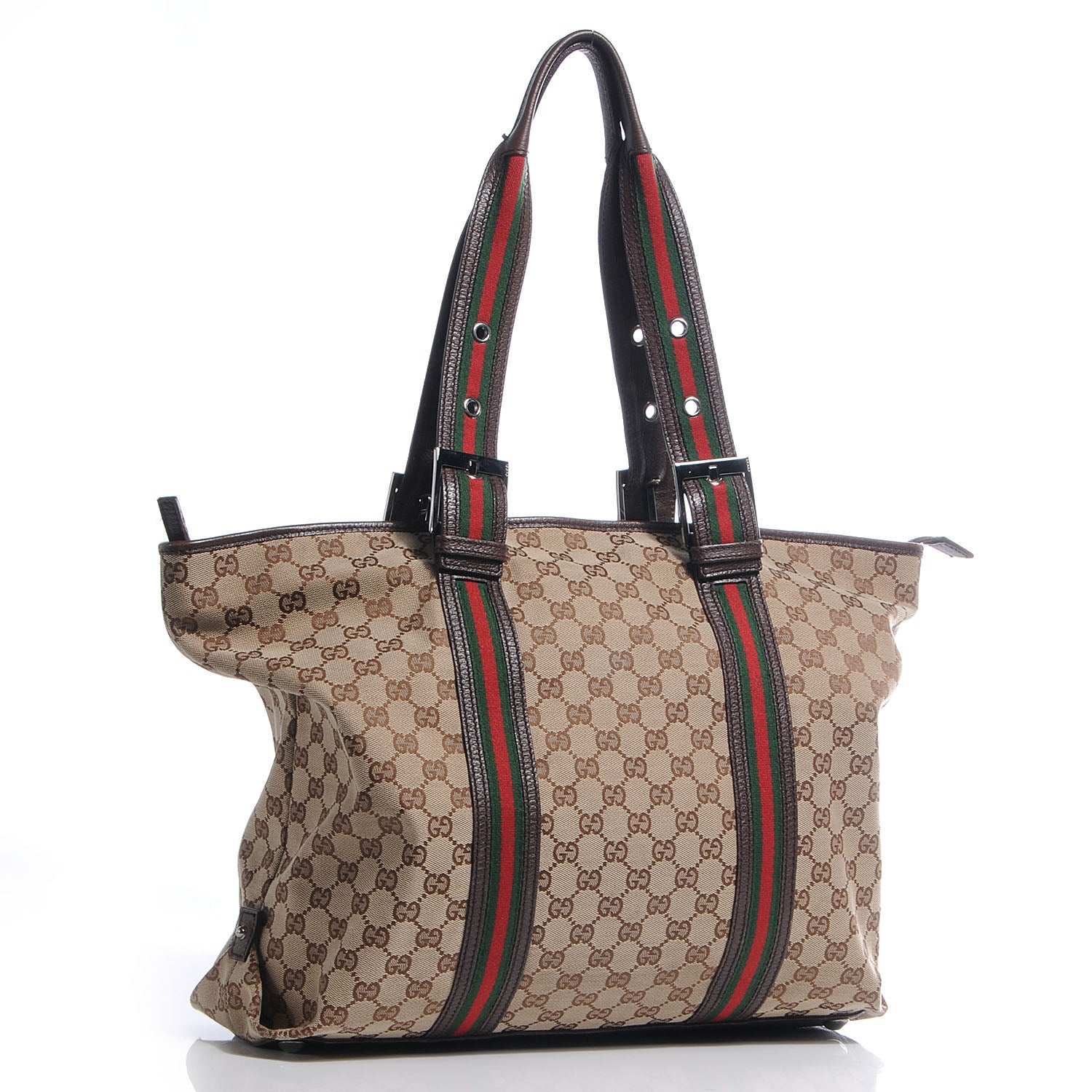 Gucci Monogram Large Web Handle Joy Tote 3 of 7