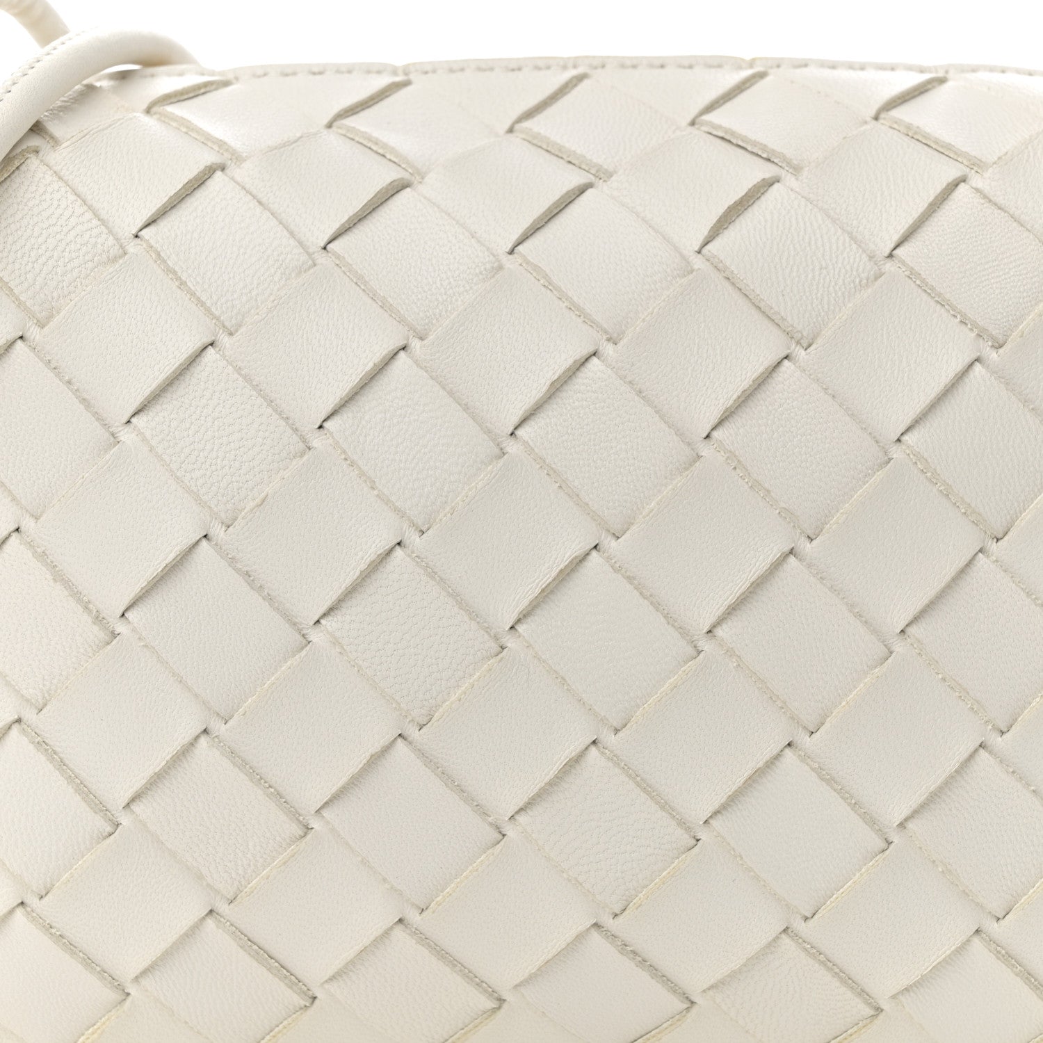 Bottega Veneta Nappa Intrecciato Mini Loop Camera Bag White 7 of 12