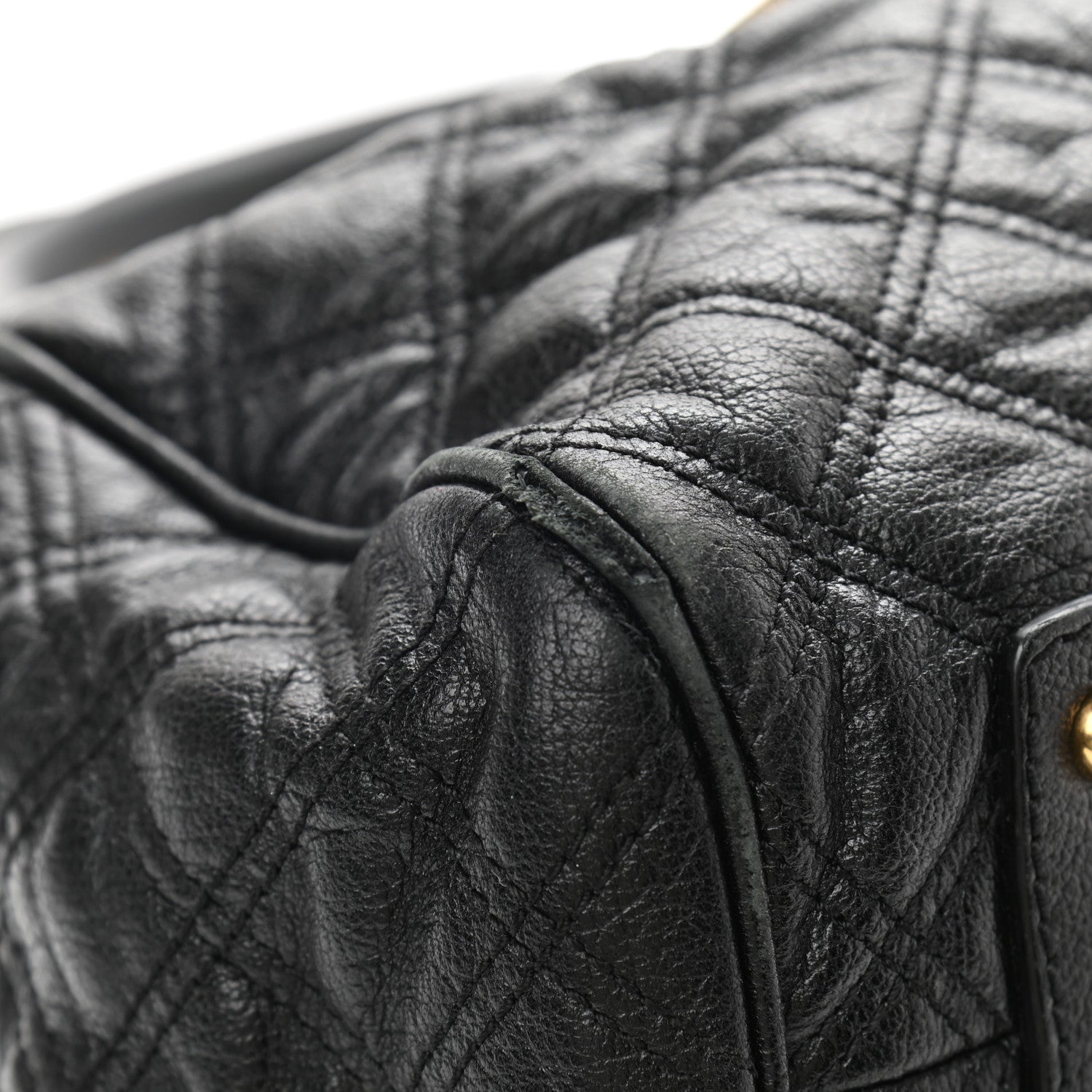 Marc Jacobs Calfskin Quilted Stam Black 10 of 15