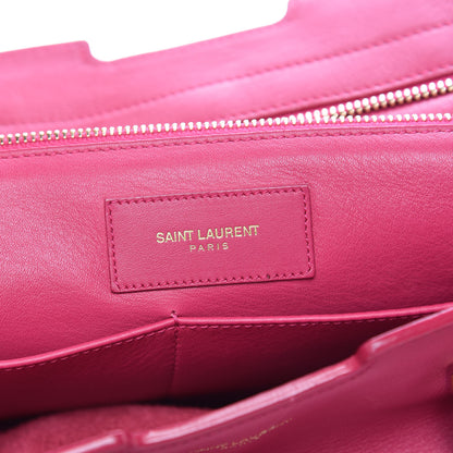 Saint Laurent Calfskin Medium Classic Y Cabas Fuchsia 6 of 19