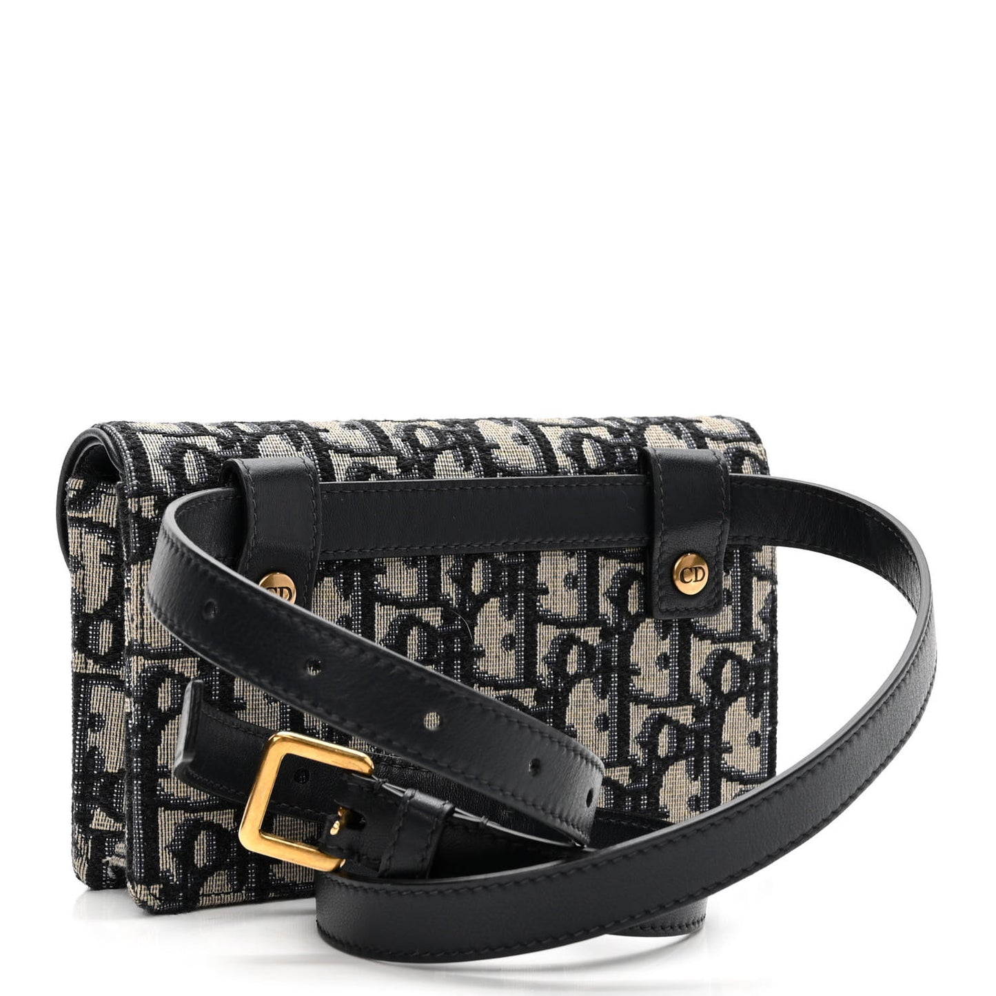Oblique Saddle Belt Bag Blue