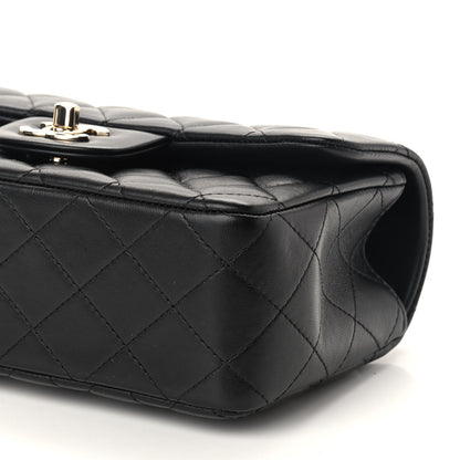Chanel Lambskin Quilted Mini Top Handle Rectangular Flap Black 9 of 9