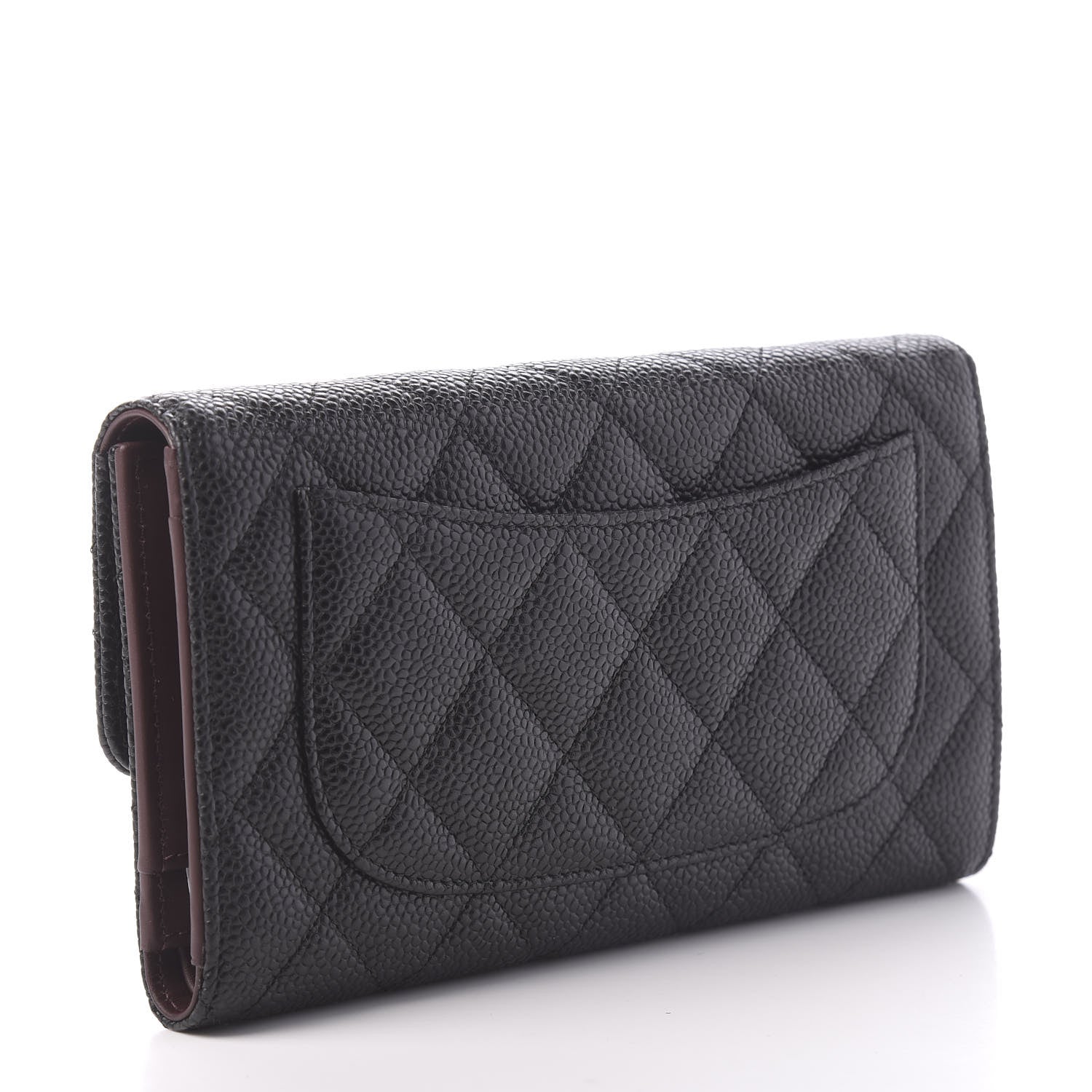 Chanel Caviar Quilted Large Flap Wallet Black 3 of 12