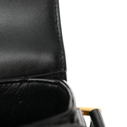 Saint Laurent Box Calfskin Monogram Medium Solferino Satchel Black 11 of 15