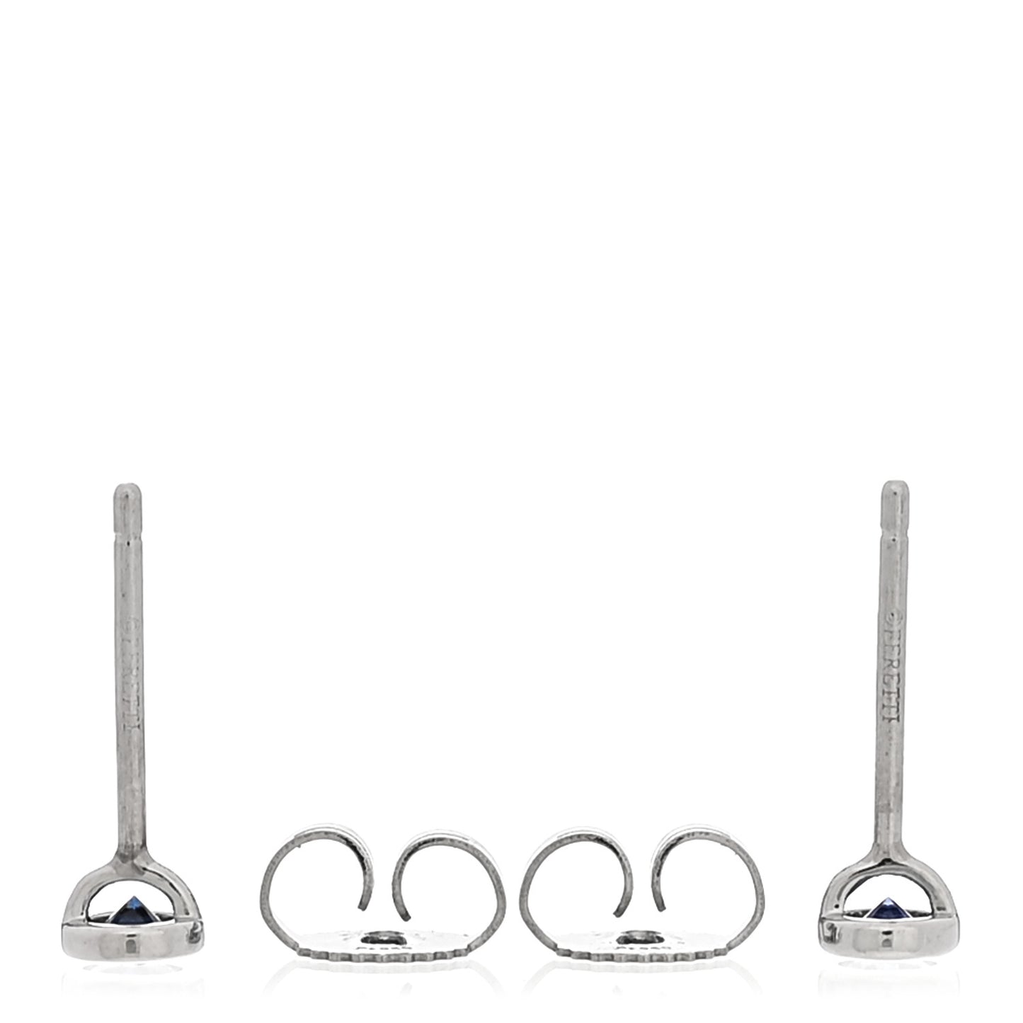 Platinum Blue Sapphire .22ctw Color By The Yard Earrings