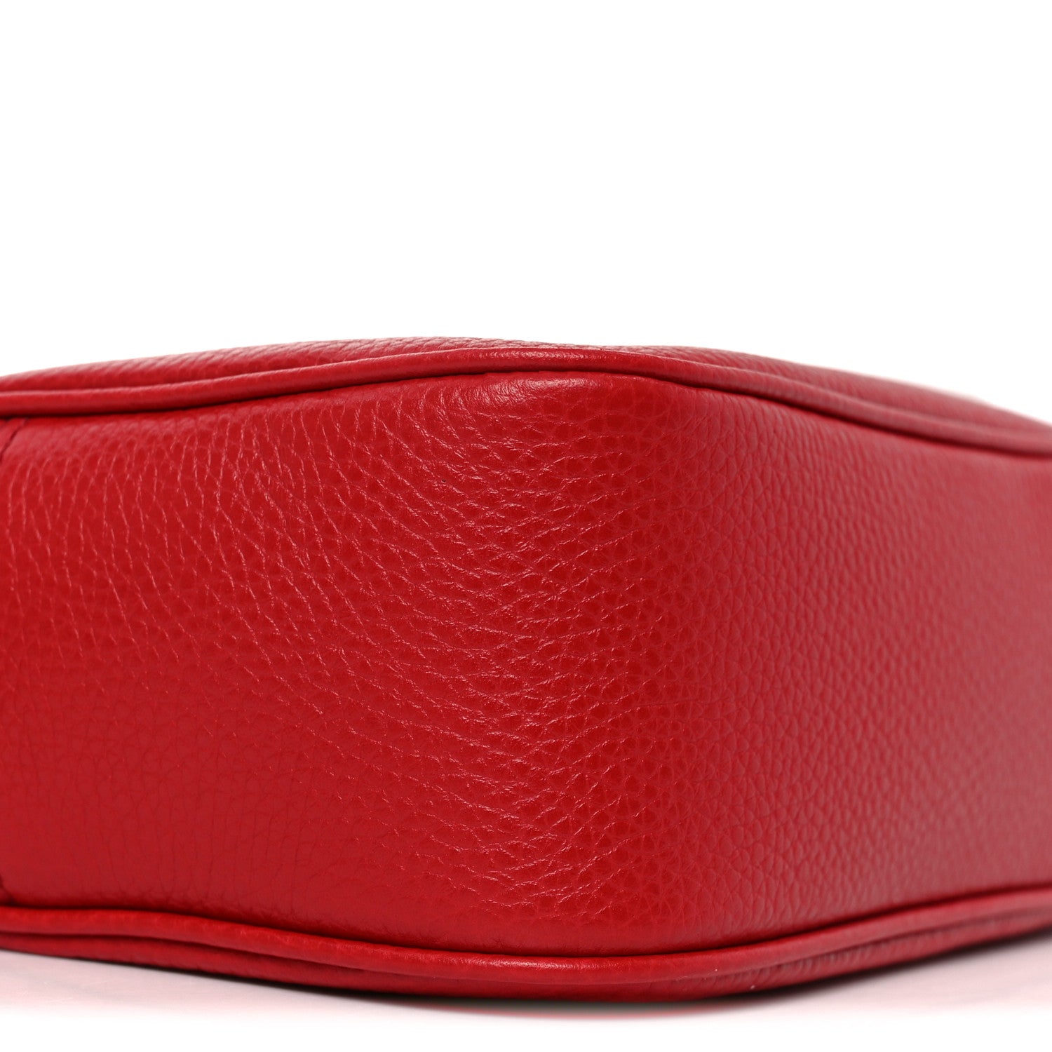 Gucci Pebbled Calfskin Small Soho Disco Bag Tabasco Red 9 of 10