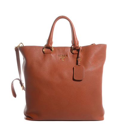 Prada Vitello Daino Shopping Tote Rame 1 of 10