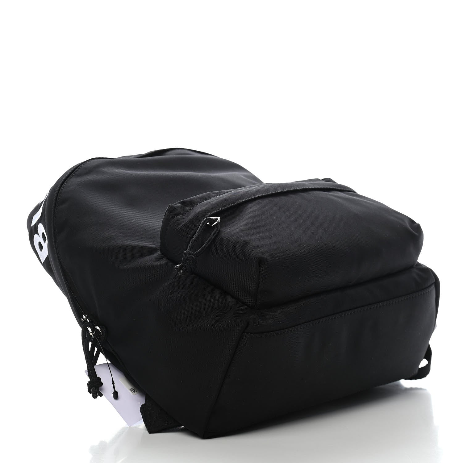 Balenciaga Sport Nylon Logo Embroidered S Wheel Backpack Black 4 of 9
