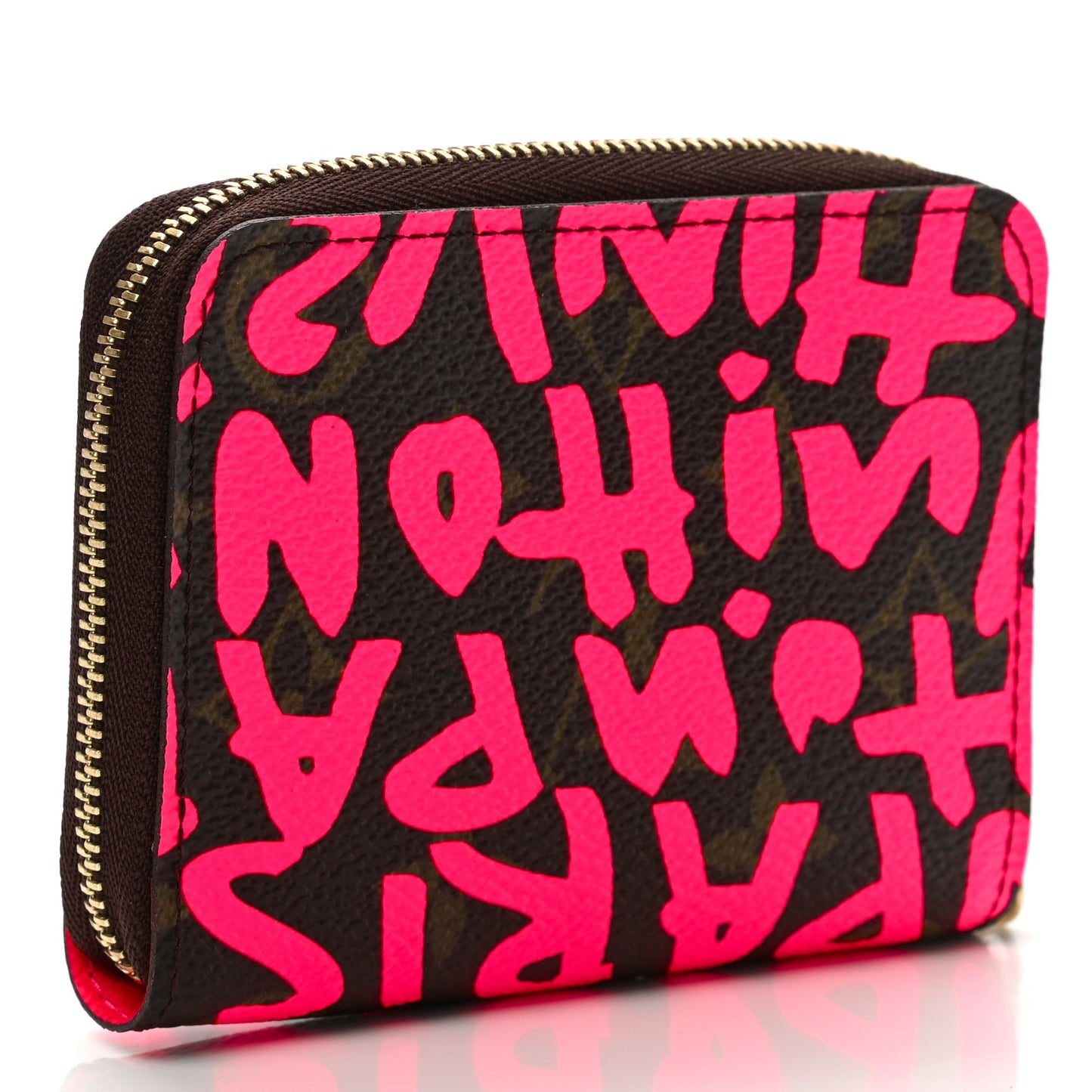 Monogram Graffiti Zippy Coin Purse Fuchsia