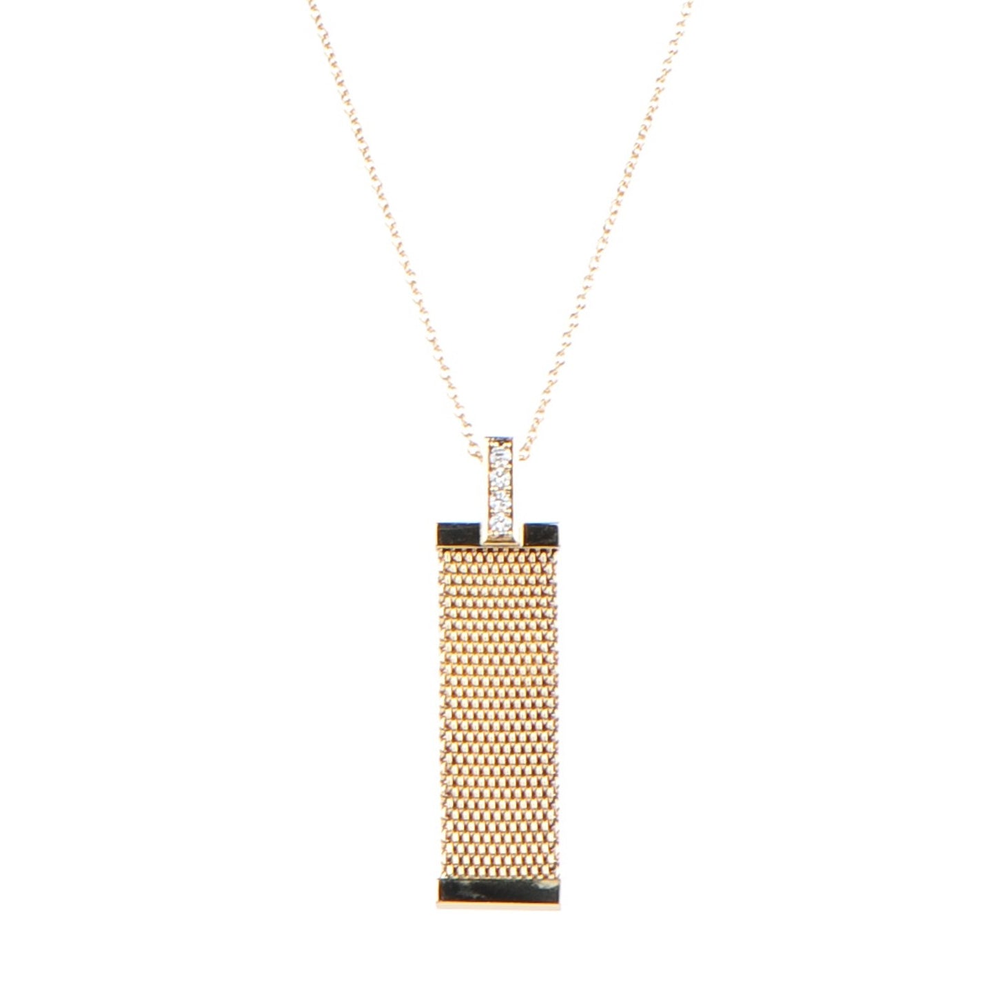 18K Yellow Gold Diamond Somerset Pendant Necklace