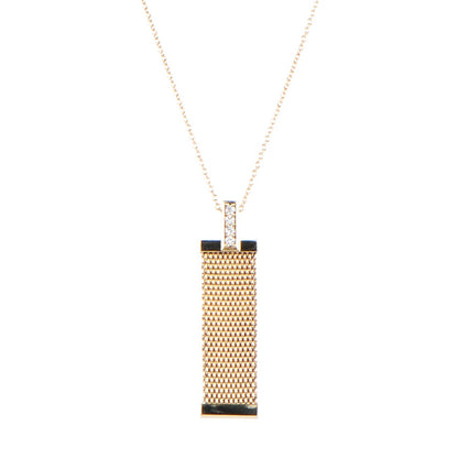 Tiffany 18K Yellow Gold Diamond Somerset Pendant Necklace 1 of 4