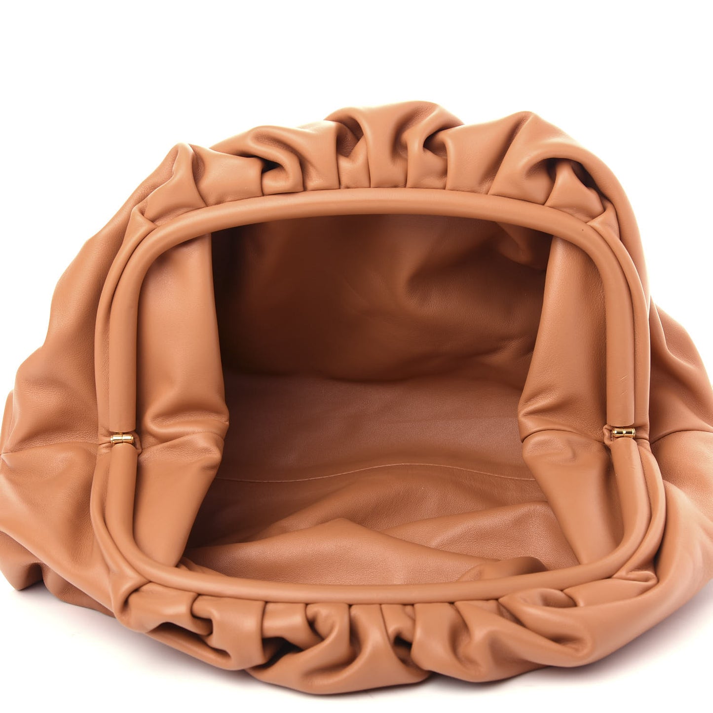 Smooth Butter Calf The Pouch Oversized Clutch Clay