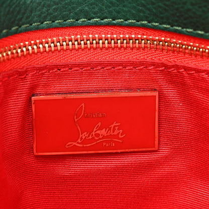 Christian Louboutin Calfskin Trophe Twist Pocket Shoulder Bag Emerald 6 of 10