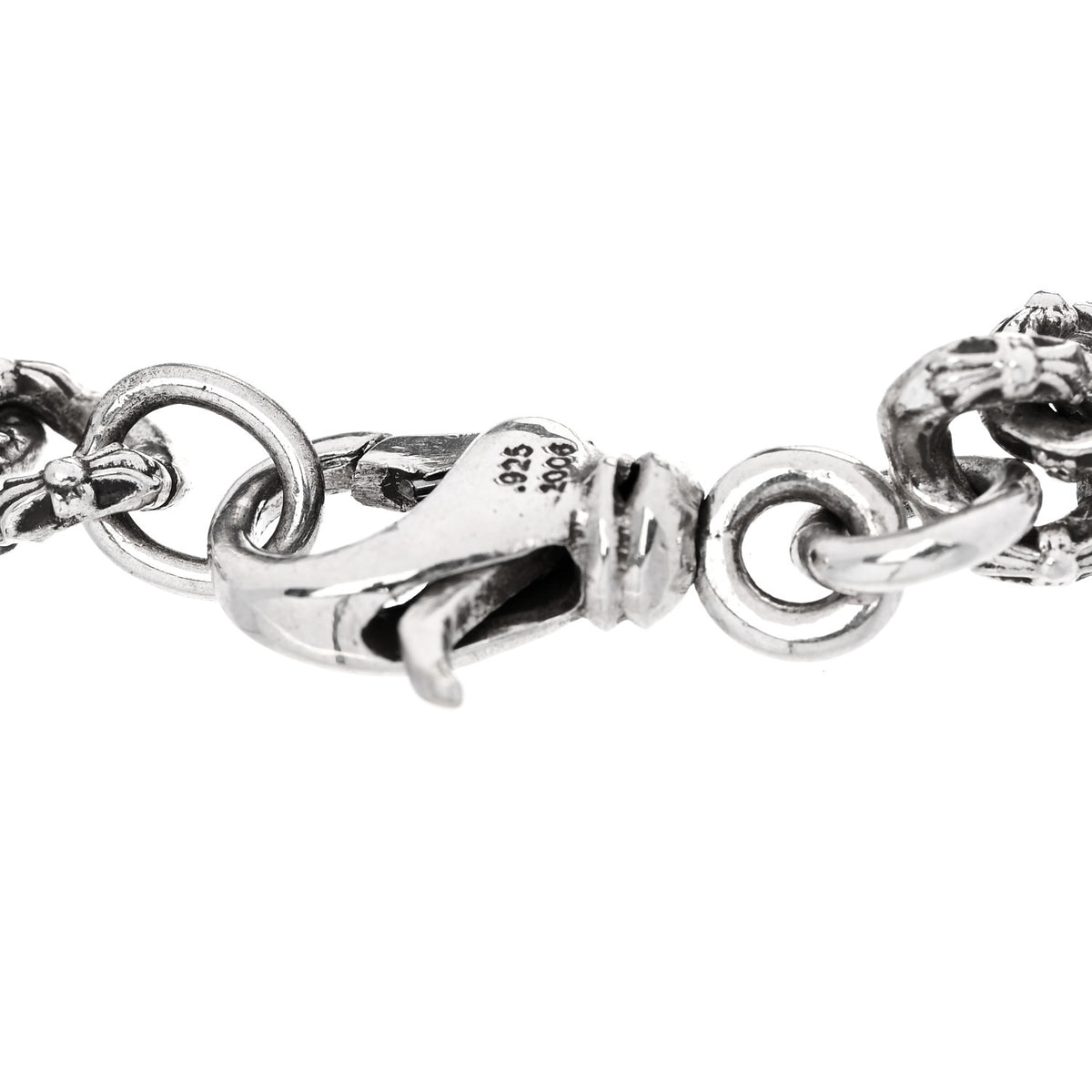 Chrome Hearts Sterling Silver Mini Extra Fancy Link Bracelet 3 of 4