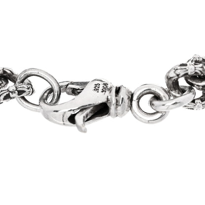 Chrome Hearts Sterling Silver Mini Extra Fancy Link Bracelet 3 of 4