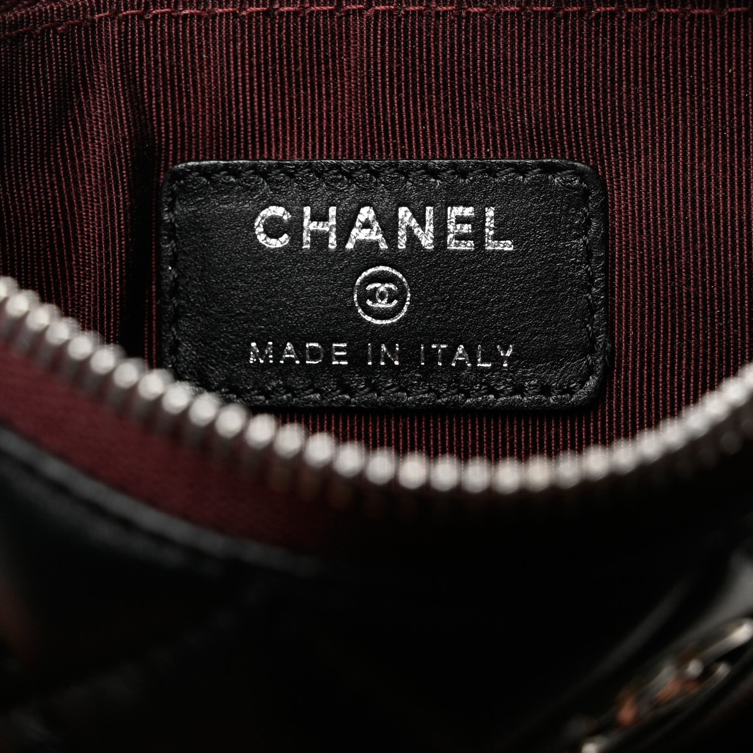 Chanel Lambskin Quilted Small Cosmetic Case Black 6 of 11