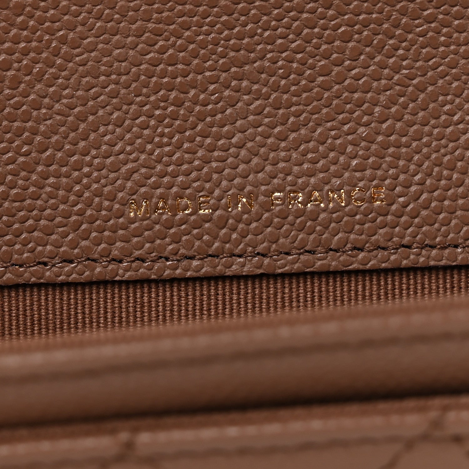 Chanel Caviar Quilted Flap Card Holder Wallet Brown 6 of 9