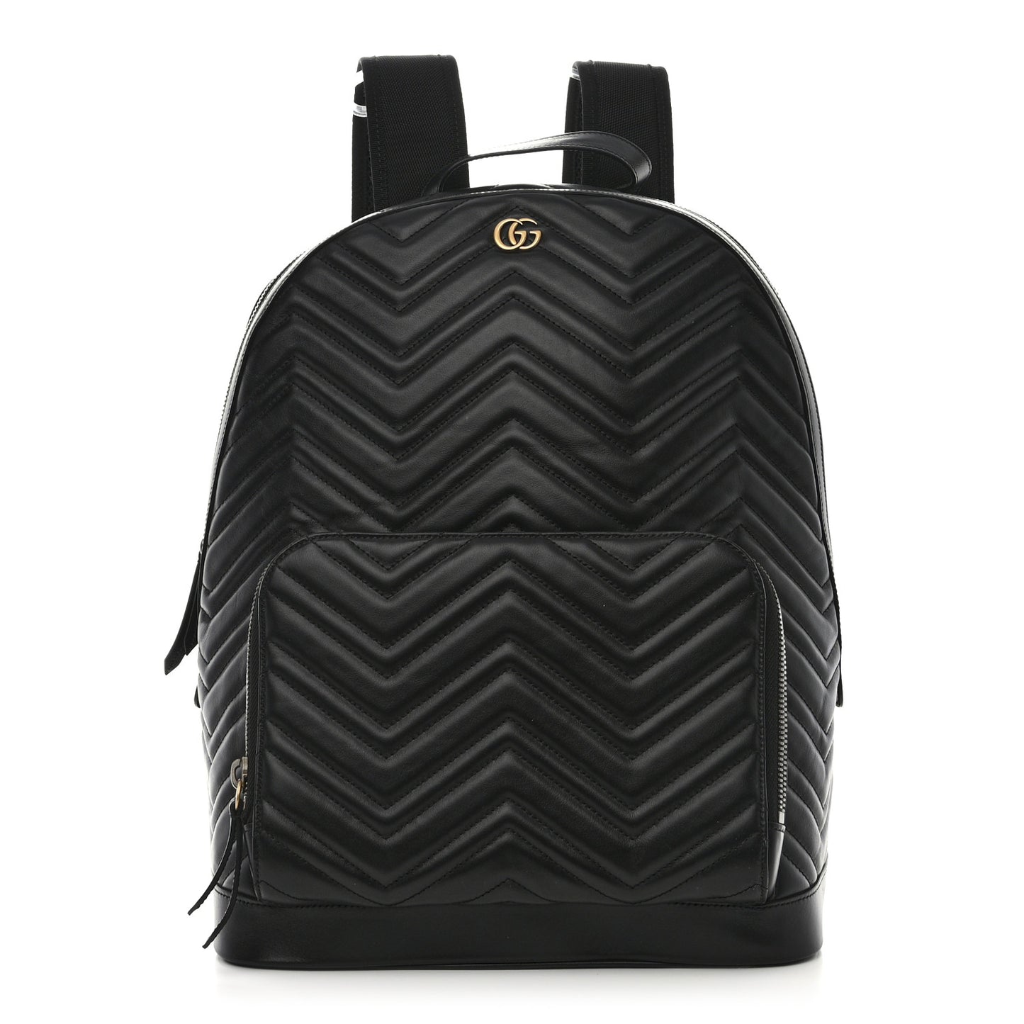 Calfskin Matelasse GG Marmont Day Backpack Black