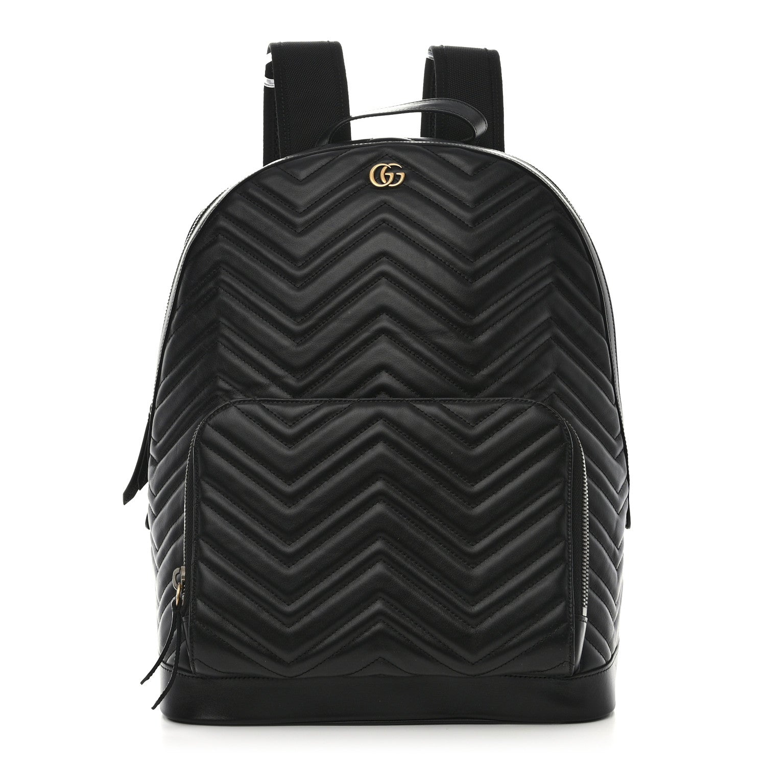 Gucci Calfskin Matelasse GG Marmont Day Backpack Black 1 of 10