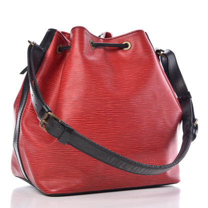 Louis Vuitton Epi Petit Noe Red Black 3 of 27