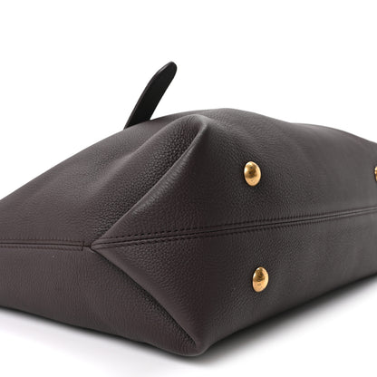 Louis Vuitton Grained Calfskin Low Key Cabas MM Chocolate 9 of 10