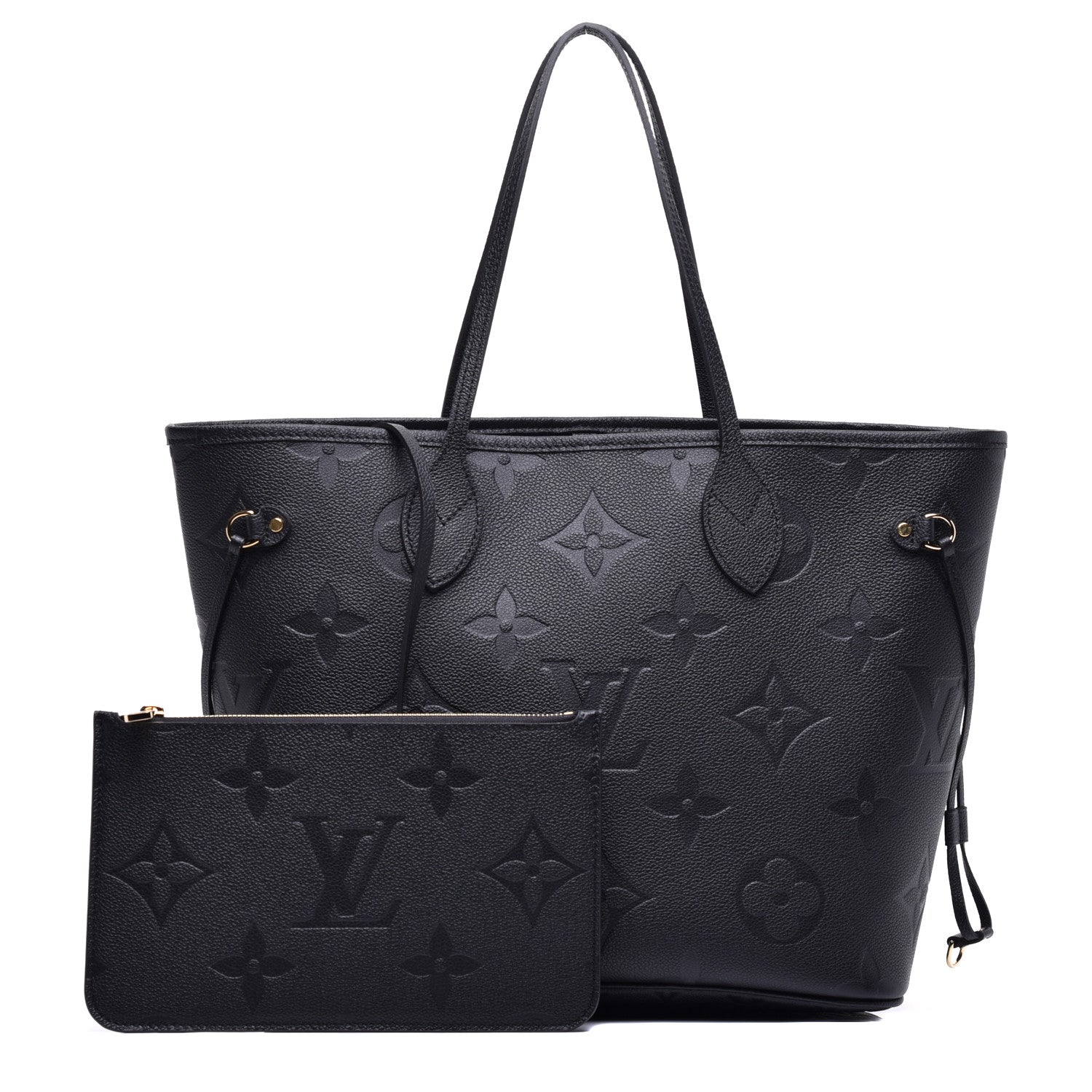 Louis Vuitton Empreinte Monogram Giant Neverfull MM Black 1 of 8