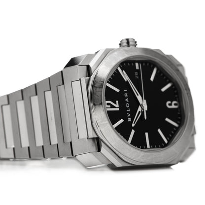 Bulgari Stainless Steel 38mm Octo Roma Automatic Watch Black 5 of 6