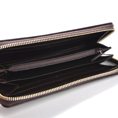Gucci Guccissima Sukey Zip Around Wallet Dark Brown 5 of 20