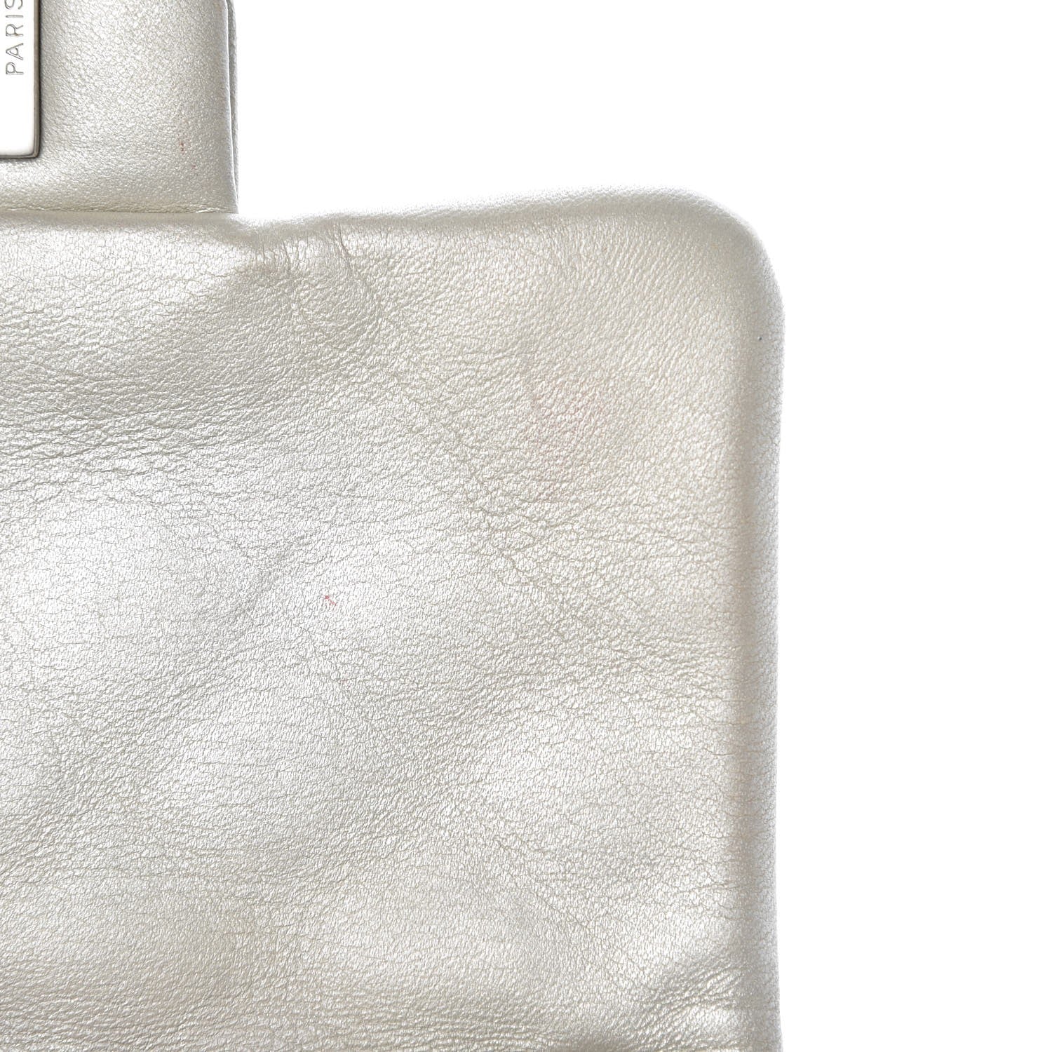 Chanel Metallic Lambskin Quilted Mini Square Flap Silver 9 of 9